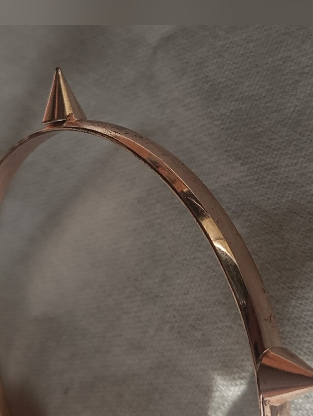 Rose Gold Spike Bangle Bracelet - Women Accessories